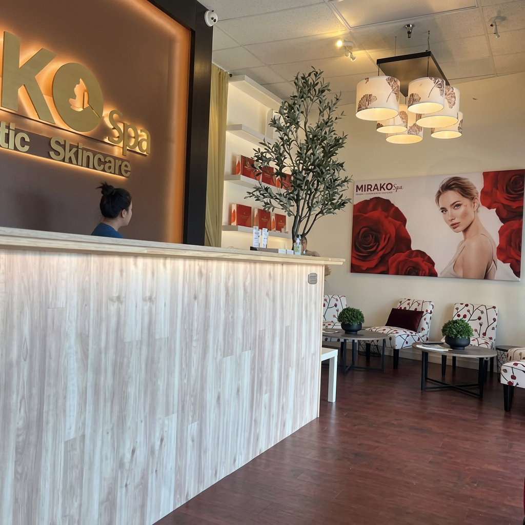 The welcoming Mirako Spa reception lounge