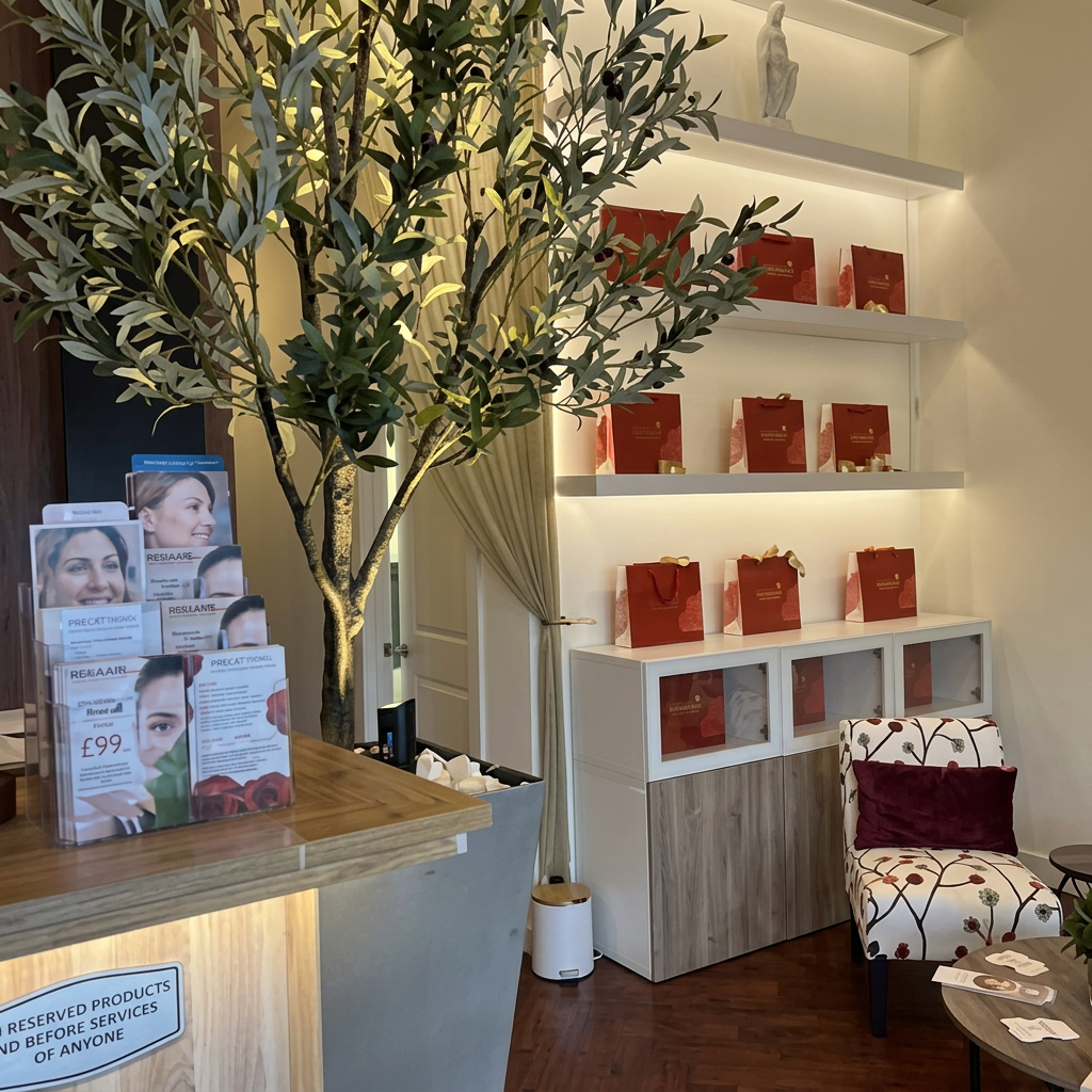 Mirako skincare retail display